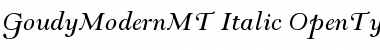 Goudy Modern MT Italic
