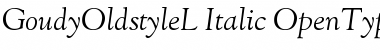 GoudyOldstyleL-Italic Font