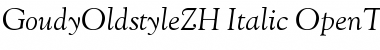 GoudyOldstyleZH-Italic Font