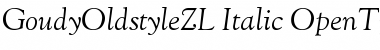GoudyOldstyleZL-Italic Font