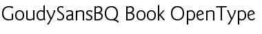 Goudy Sans BQ Regular Font