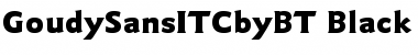 ITC Goudy Sans Black Font