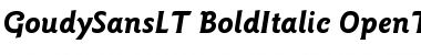 ITC Goudy Sans LT Bold Italic
