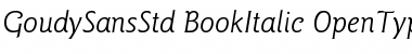 ITC Goudy Sans Std Book Italic Font