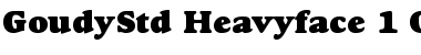 Goudy Heavyface Std Font