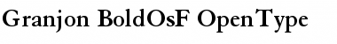 Granjon Bold OsF Font