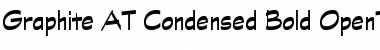 Graphite AT Condensed Bold Regular Font