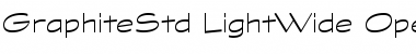 Graphite Std Light Wide Font
