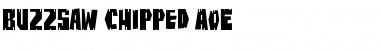 BuzzSaw Chipped AOE Regular Font