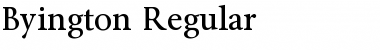 Byington Regular Font