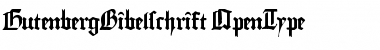 GutenbergBibelschrift Regular Font