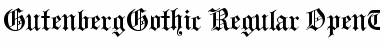 GutenbergGothic Font