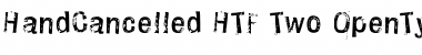 HandCancelled HTF-Two Font