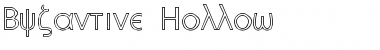 Byzantine Hollow Font