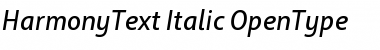 HarmonyText Italic