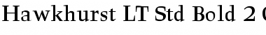 Hawkhurst LT Std Bold Regular Font