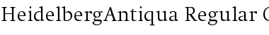 HeidelbergAntiqua Regular Font