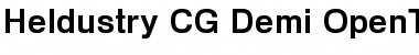 Heldustry CG Demi Regular Font