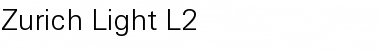 Zurich Lt L2 Font