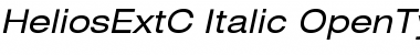 HeliosExtC Italic Font