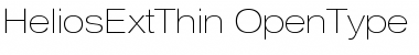HeliosExtThin Font