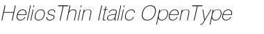 HeliosThin Italic