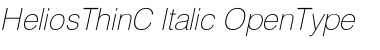 HeliosThinC Italic Font