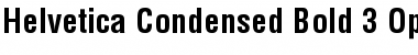 Helvetica Condensed Bold Font