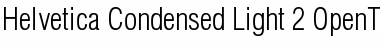 Helvetica Light Condensed Font