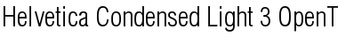 Helvetica Condensed Light Font