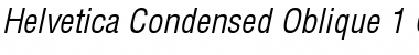 Helvetica Condensed Oblique