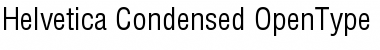 Helvetica Condensed Medium Font
