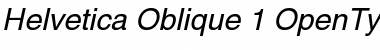 Helvetica Oblique Font