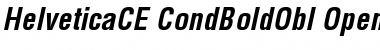 Helvetica CE Bold Condensed Oblique