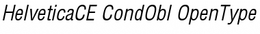 Helvetica CE Condensed Oblique Font