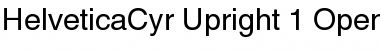 Helvetica Cyrillic Font