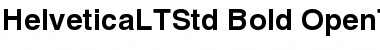 Helvetica LT Std Bold Font