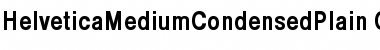 Helvetica Medium Condensed Plain Font