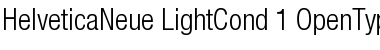 Helvetica Neue 47 Light Condensed Font