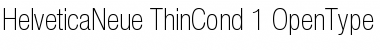 Helvetica Neue 37 Thin Condensed