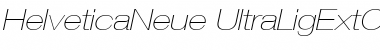 Helvetica Neue 23 Ultra Light Extended Oblique