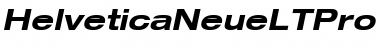 Helvetica Neue LT Pro 73 Bold Extended Oblique Font