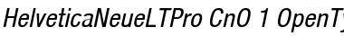 Helvetica Neue LT Pro 57 Condensed Oblique