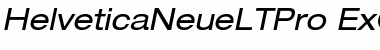 Helvetica Neue LT Pro 53 Extended Oblique Font