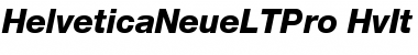 Helvetica Neue LT Pro 86 Heavy Italic
