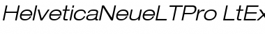 Helvetica Neue LT Pro 43 Light Extended Oblique Font