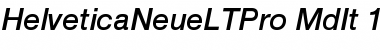 Helvetica Neue LT Pro 66 Medium Italic