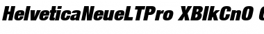 Helvetica Neue LT Pro 107 Extra Black Condensed Oblique