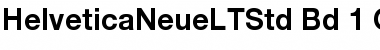 Helvetica Neue LT Std 75 Bold Font