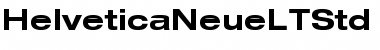 Helvetica Neue LT Std 73 Bold Extended Font